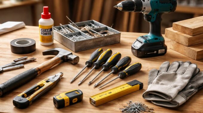 découvrez les indispensables en bricolage à toujours avoir chez soi pour vos achats de première nécessité. préparez-vous efficacement pour tous vos petits travaux.