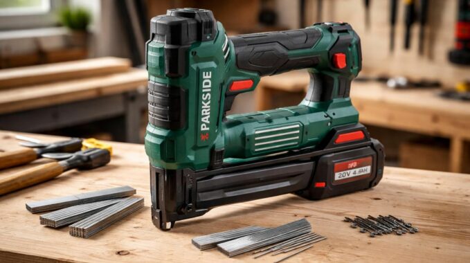découvrez notre test complet de l'agrafeuse-clouteuse sans fil parkside de lidl : performance, autonomie et maniabilité pour vos travaux de bricolage.