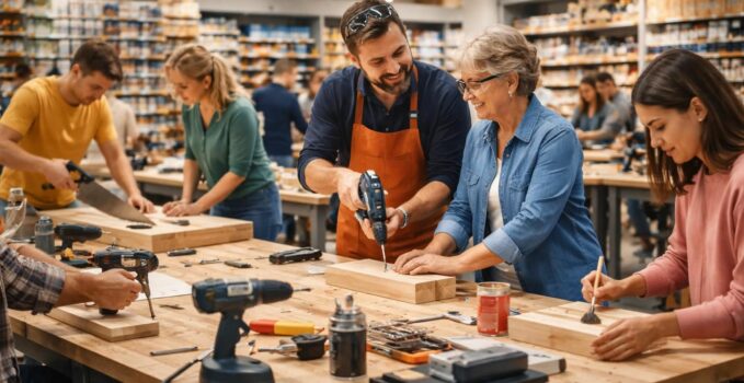 participez aux ateliers weldom et maîtrisez le bricolage grâce à des cours pratiques en magasin, adaptés à tous les niveaux.