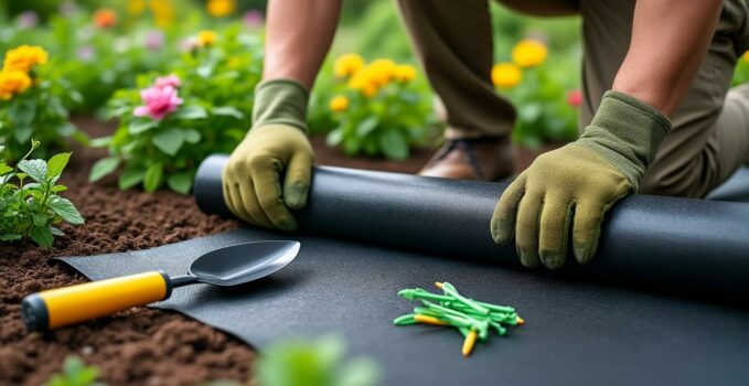 apprenez à installer votre toile de paillage en rouleau facilement et efficacement grâce à notre guide étape par étape pour un jardin impeccable comme un professionnel.