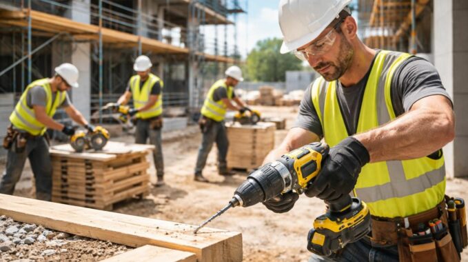 découvrez les avantages des outils électriques sans fil tout-batterie pour gagner en mobilité, efficacité et sécurité sur vos chantiers.
