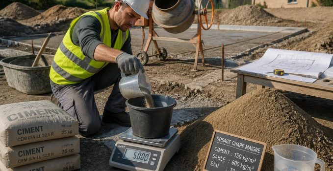 découvrez l'importance du dosage précis pour une chape maigre dans la construction, essentiel pour garantir solidité et durabilité. téléchargez le pdf pour en savoir plus.