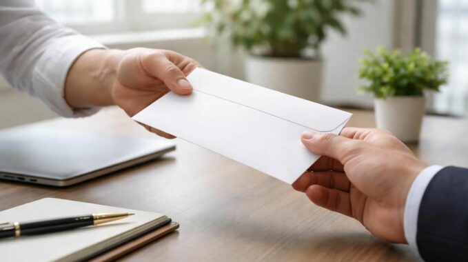 modèle de lettre de résiliation de bail à remettre en main propre, simple et efficace, pour informer votre propriétaire de votre départ en respectant les délais légaux.