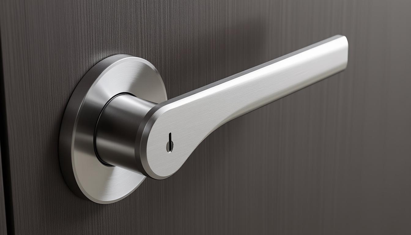 optez pour une serrure à béquille intégrée et améliorez la sécurité de votre logement grâce à une solution pratique, fiable et facile à utiliser pour protéger vos accès au quotidien.
