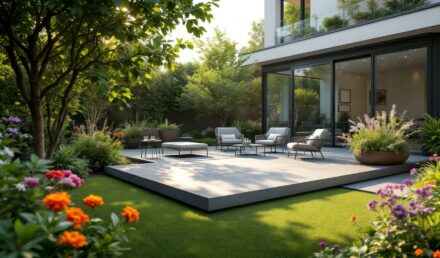 découvrez comment une terrasse suspendue en béton peut transformer votre jardin contemporain en un espace moderne et élégant. alliant esthétique et fonctionnalité, cette solution est parfaite pour sublimer votre extérieur tout en offrant une ambiance accueillante.