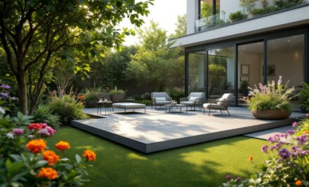découvrez comment une terrasse suspendue en béton peut transformer votre jardin contemporain en un espace moderne et élégant. alliant esthétique et fonctionnalité, cette solution est parfaite pour sublimer votre extérieur tout en offrant une ambiance accueillante.