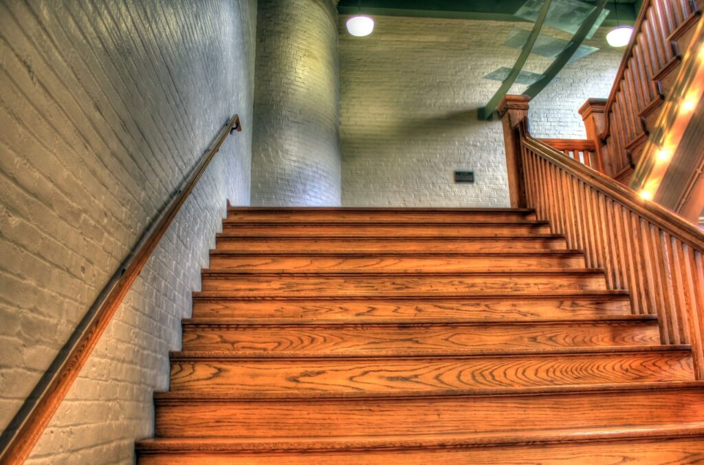 escalier en bois