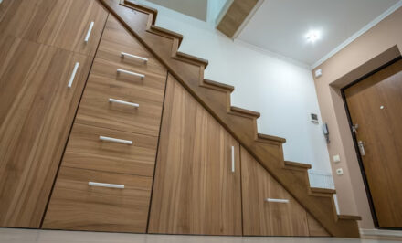 porte sous escalier