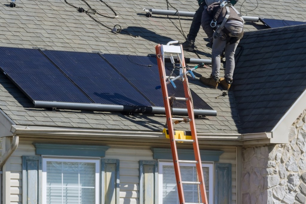 utilisation de panneaux solaires