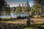 Water well in rural scene, Lulea, Sweden